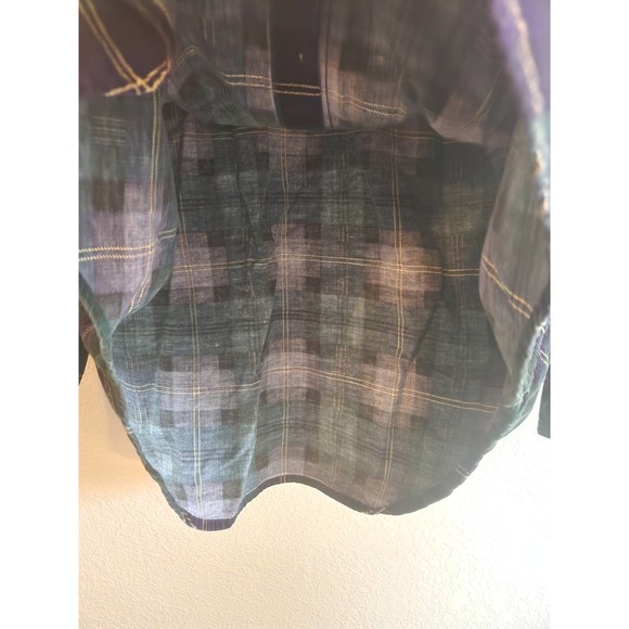 Disney Tigger Plaid Corduroy Long Sleeve Button Up - Picture 4 of 7